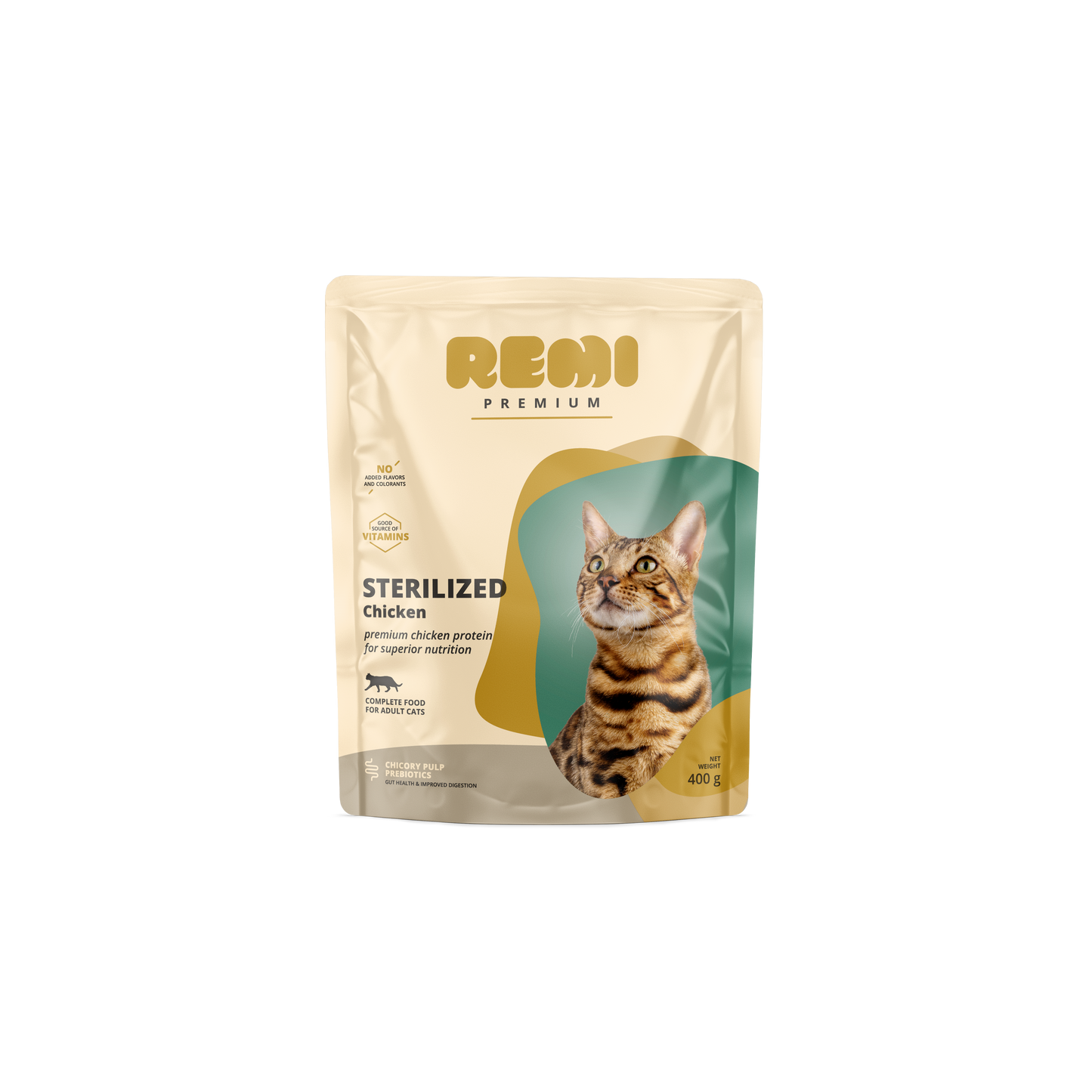 Remi Premium Cat Sterilised Chicken - суха храна за кастрирани котки с пилешко месо