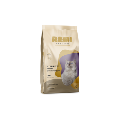 Remi Premium Cat Sterilised Salmon - dry food for sterilised cats with salmon