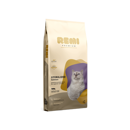 Remi Premium Cat Sterilised Salmon - dry food for sterilised cats with salmon