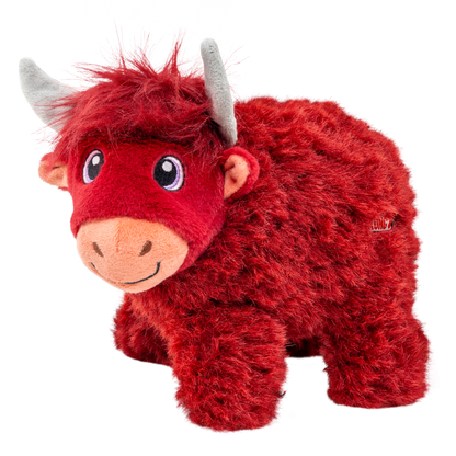 KONG Toughz Highland Cow M - плюшена играчка за кучета 22.8 см