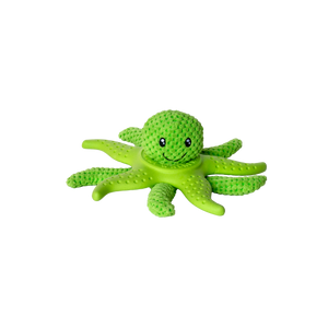 Kiwi Walker Lets Play Octopus and Starfish Green - плюшен октопод и морска звезда от термопластичен каучук 25 см, зелен