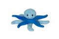 Kiwi Walker Lets Play Octopus and Starfish Blue - плюшен октопод и морска звезда от термопластичен каучук 25 см, син