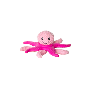 Kiwi Walker Lets Play Octopus and Starfish Pink - плюшен октопод и морска звезда от термопластичен каучук 25 см, розов