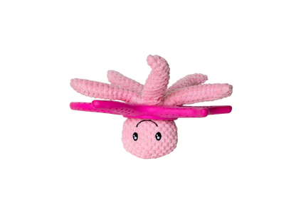 Kiwi Walker Lets Play Octopus and Starfish Pink - плюшен октопод и морска звезда от термопластичен каучук 25 см, розов