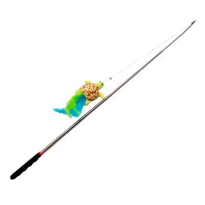 Croci Cat Retractable Teaser Turtle - въдица за котки 23 / 84 см