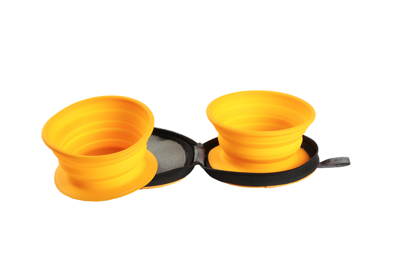 Kiwi Walker Double Travel Bowl with Slow Feeder - сгъваеми купички за храна и вода
