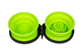 Kiwi Walker Double Travel Bowl with Slow Feeder - сгъваеми купички за храна и вода