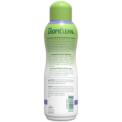 TropiClean Awapuhi and Coconut Whitening Shampoo - dog and cat shampoo 355 ml