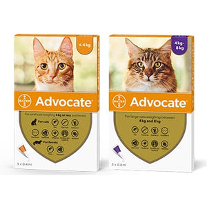 Advocate Cat - противопаразитни пипети за котки, 3 броя