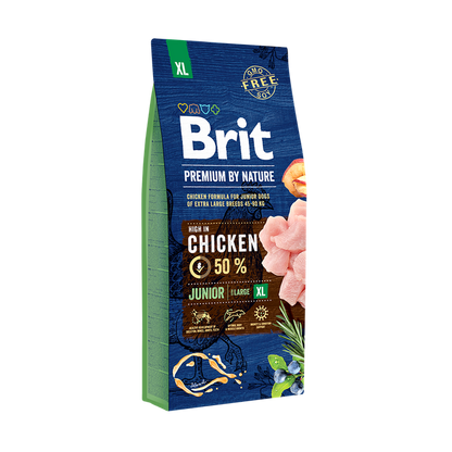 Brit Premium by Nature Junior XL - пълноценна храна за кученца от гигантски породи