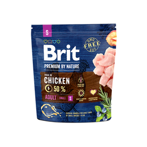 Brit Premium by Nature Adult S - пълноценна храна за кучета от малки породи