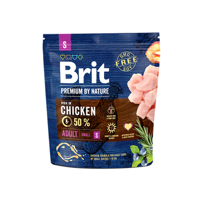 Brit Premium by Nature Adult S - пълноценна храна за кучета от малки породи