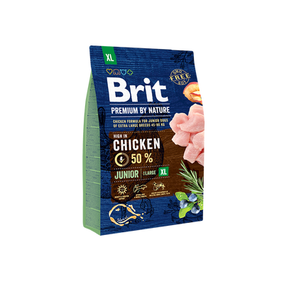 Brit Premium by Nature Junior XL - пълноценна храна за кученца от гигантски породи
