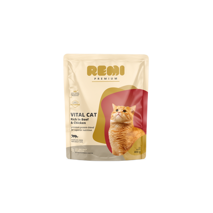 Remi Premium Vital Cat Beef and Chicken - dry cat food with chicken and beef