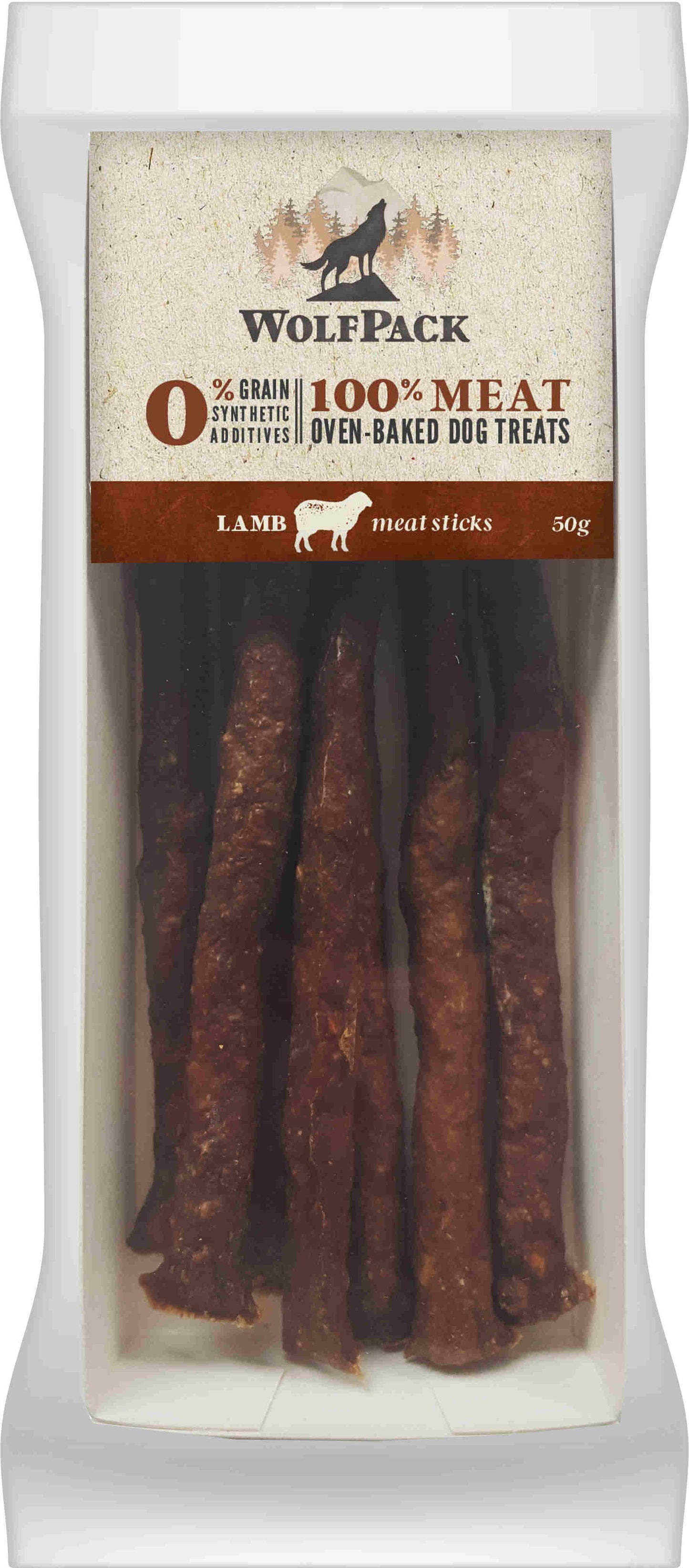 WolfPack Pure Lamb - месни пръчици с агнешко месо 50 гр