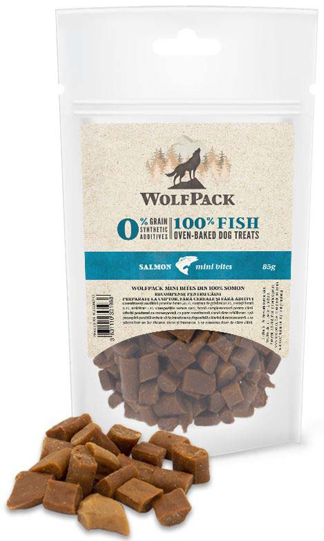 WolfPack Mini Bites Salmon - хапки със сьомга 85 гр
