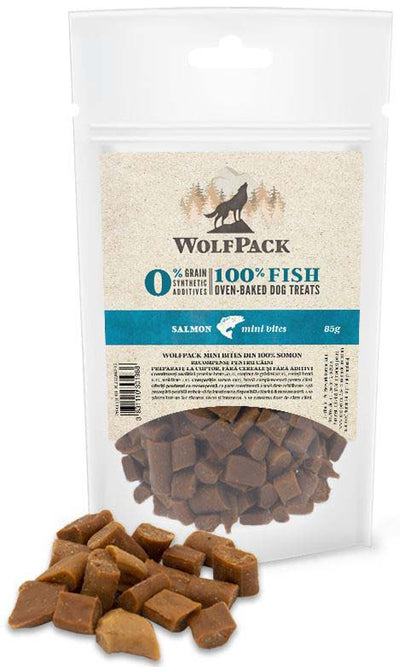 WolfPack Mini Bites Salmon - хапки със сьомга 85 гр