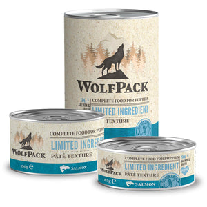 Wolfpack Limited Puppy - пълноценна храна за кученца със сьомга