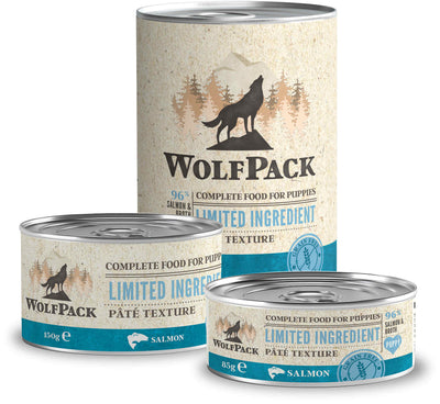 Wolfpack Limited Puppy - пълноценна храна за кученца със сьомга
