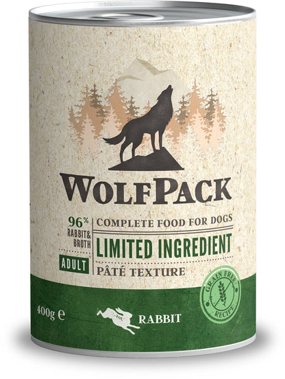 WolfPack Adult Limited Ingredient Rabbit - пълноценна храна със заешко месо 85 гр