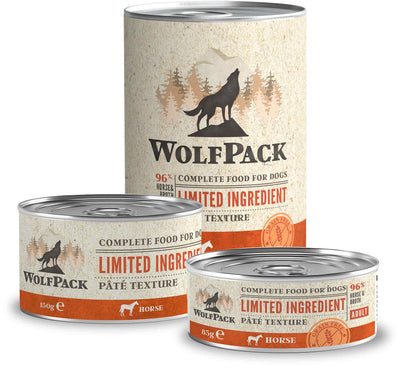 Wolfpack Adult Limited Horse - пълноценна храна с конско месо