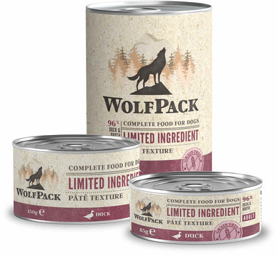 Wolfpack Adult Limited Duck - пълноценна храна с патешко месо