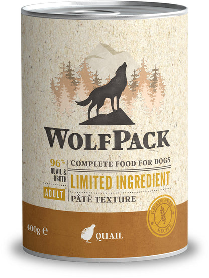 Wolfpack Adult Limited Quail - пълноценна храна с пъдпъдък