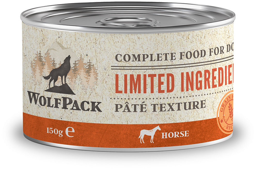 Wolfpack Adult Limited Horse - пълноценна храна с конско месо