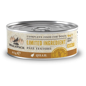 Wolfpack Adult Limited Quail - пълноценна храна с пъдпъдък