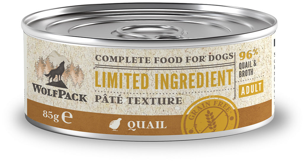 Wolfpack Adult Limited Quail - пълноценна храна с пъдпъдък