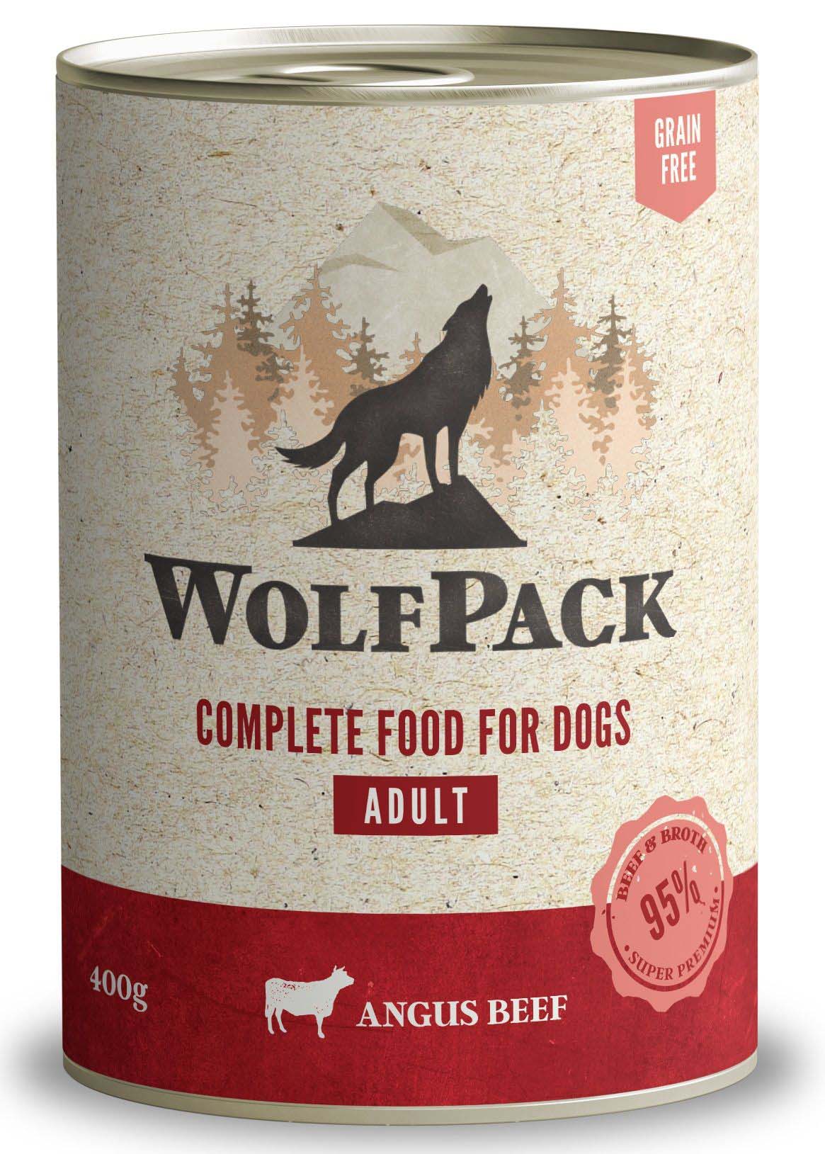Wolfpack Adult Angus Beef - консерва за кучета с говеждо