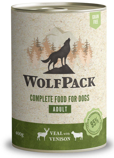 Wolfpack Adult Veal and Venison - консерва за кучета с телешко месо и дивеч
