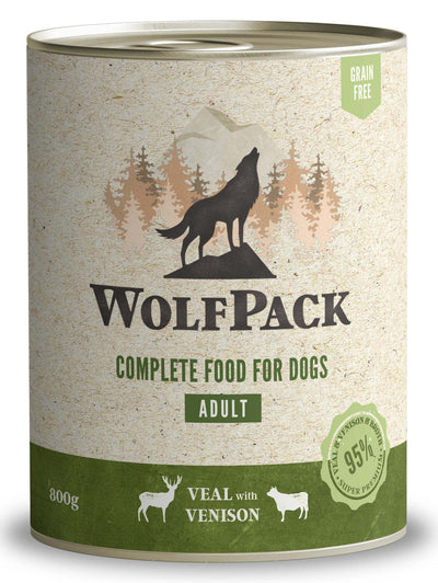Wolfpack Adult Veal and Venison - консерва за кучета с телешко месо и дивеч