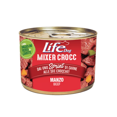 Life Natural Mixer Crocc Beef - допълваща храна за кучета с телешко месо 150 гр