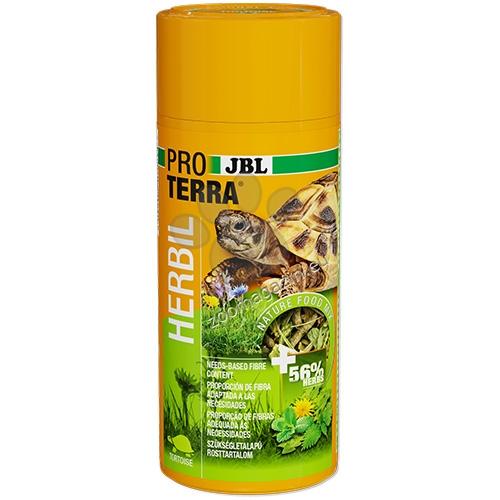 JBL ProTerra Herbil - основна храна за сухоземни костенурки с изсушени билки 250 мл
