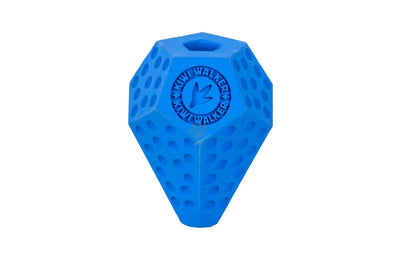 Kiwi Walker Lets Play Diaball Mini Blue - гумена играчка за лакомства 8,4 см, син