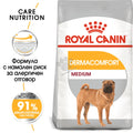 Royal Canin Medium Dermacomfort - специално разработена за кучета средни породи с чувствителна кожа, склонна към раздразнения и сърбежи