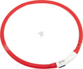 Flamingo Collar Led Nera - силиконов светещ нашийник 16 мм./ 20 - 70 см, розов