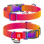 Waudog Collar Gradient Orange XL - нашийник с QR код за сигурност 37 / 58 см / 25 мм