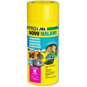JBL Pronovo Malawi Flakes M - основна храна на люспи за растителноядни цихлиди 250 мл