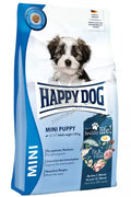 Happy Dog Mini Baby Junior - пълноценна храна с пилешко, агнешко и морска риба, за кучета мини и малки породи до 10 кг  и възраст от 1 до 12 месеца