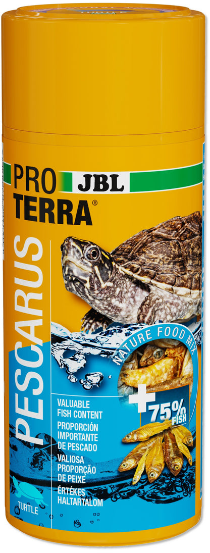 JBL ProTerra Pescarus - лакомство за водни и блатни костенурки, цели сушени рибки и скариди 250 мл
