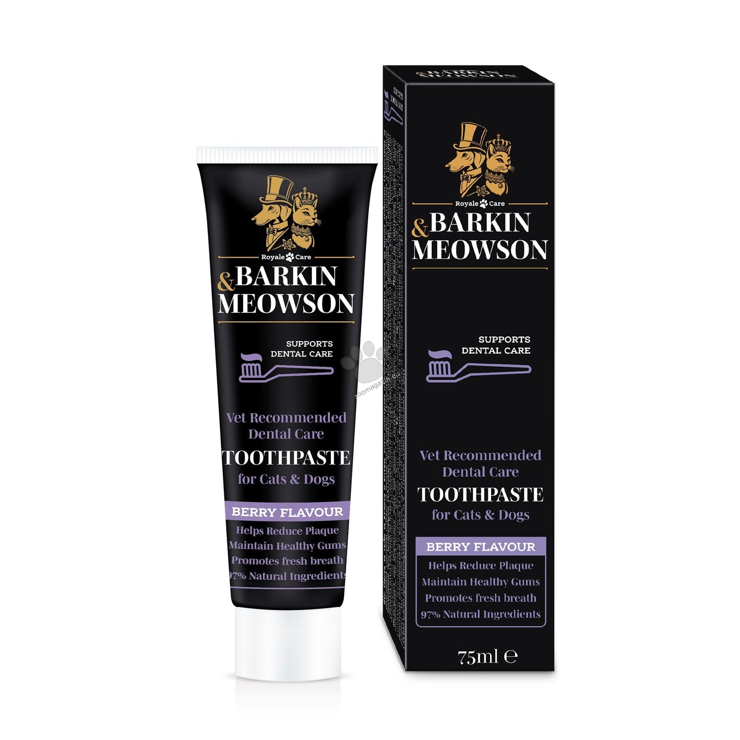 Barkin and Meowson - паста за зъби с пребиотик за куче и котка вкус горски плодове 75 мл