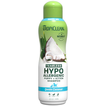 TropiClean Gentle Coconut Hypoallergenic Puppy and Kitten Shampoo - шампоан за кученца и котенца 355 мл