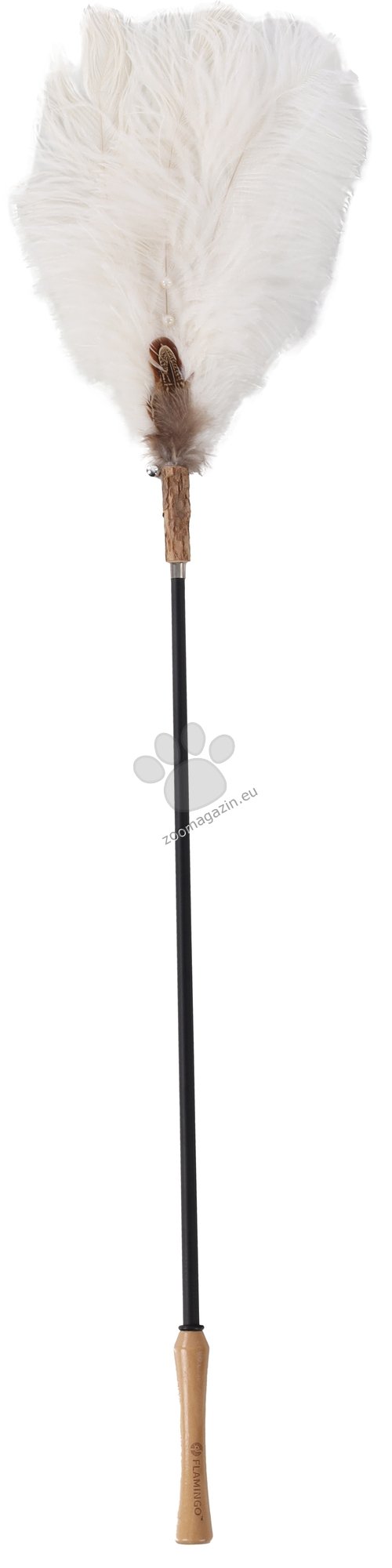 Flamingo Toy Nina Dangler White - въдица за котки 61 - 186 / 36 / 20 см