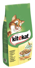 Kitekat Adult Chicken - с пилешко месо и зеленчуци 12 кг.