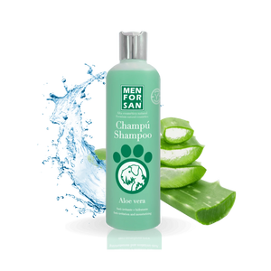 Menforsan Aloe Vera Shampoo - шампоан с алое вера, за кучета с раздразнения, ухапвания от насекоми, повърхностни рани, обриви и екземи 300 мл.