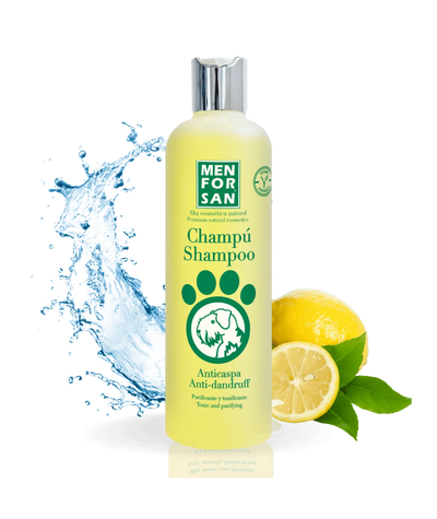 Menforsan Anti-Dandruff Shampoo - шампоан, приготвен с екстракт от лимон, мощна активна съставка срещу пърхот и лющене на кожата 300 мл.
