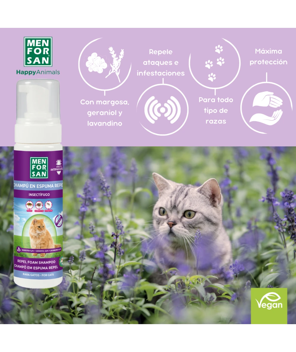 Menforsan Repellent Foam Shampoo - репеленрен шампоан без отмиване 200 мл