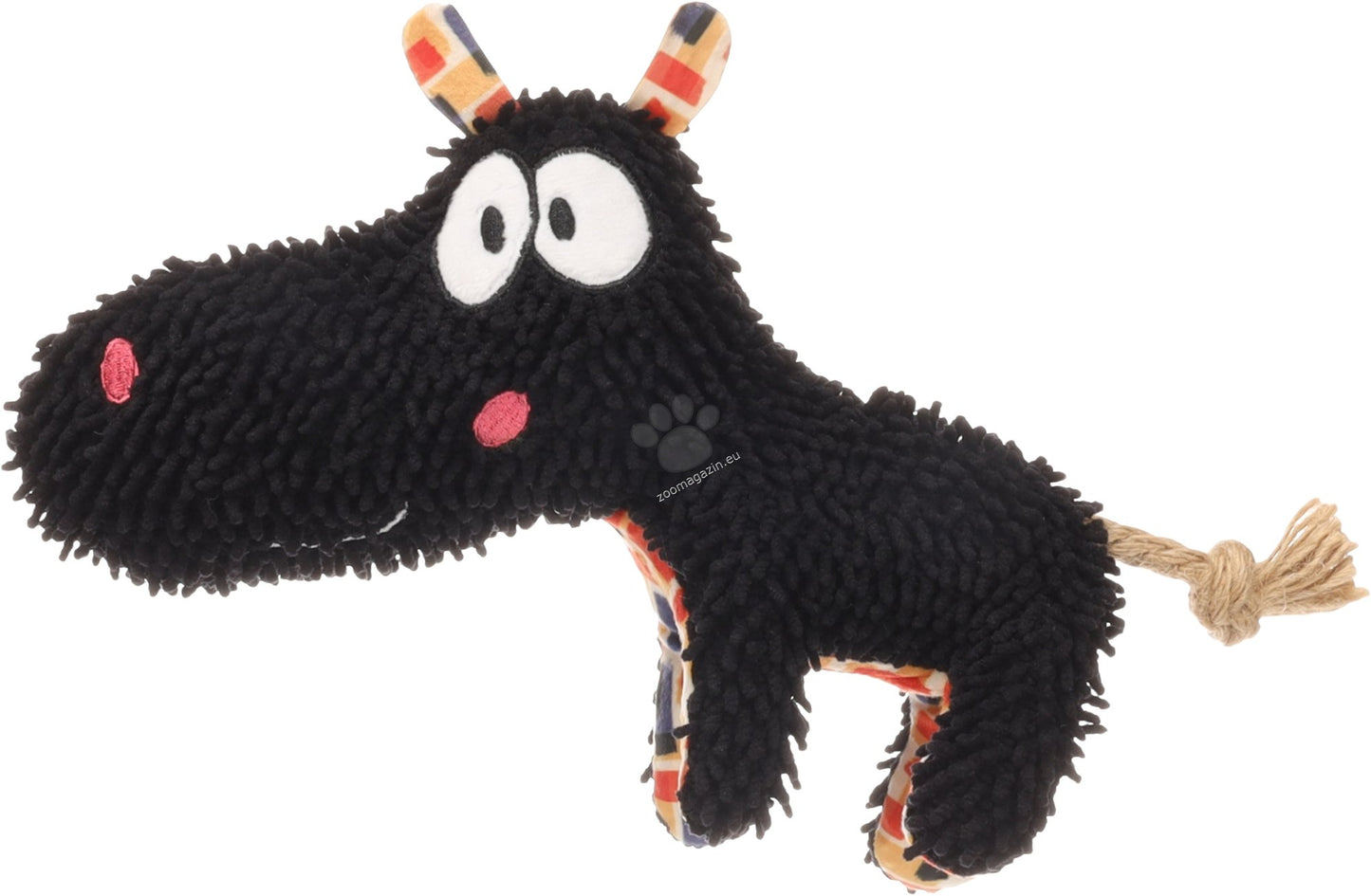 Flamingo Toy Saffia Hippopotamus with Rope - плюшена играчка 28 / 6 / 20 см